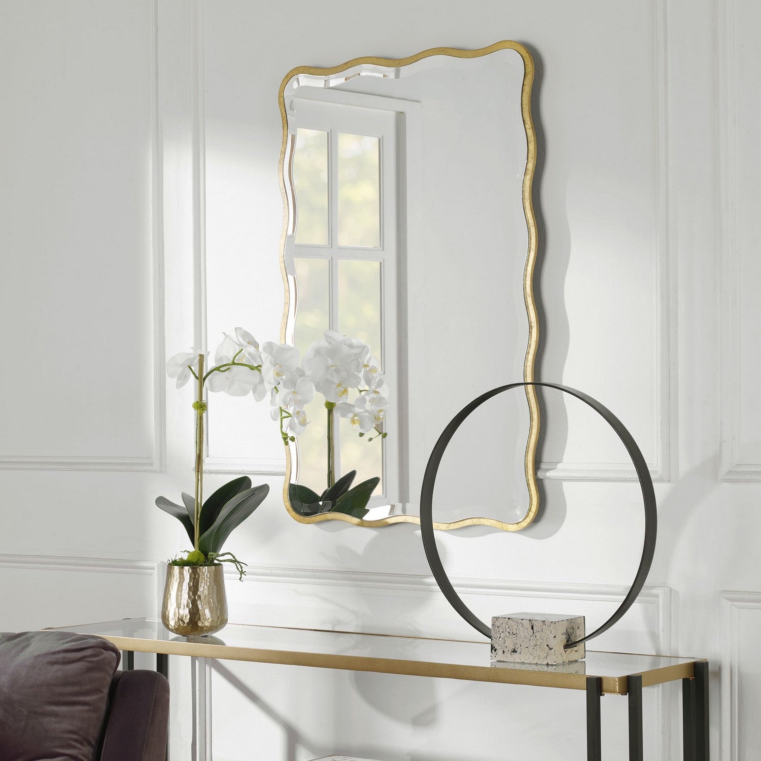Uttermost - 09827 - Mirror - Aneta - Aged Gold