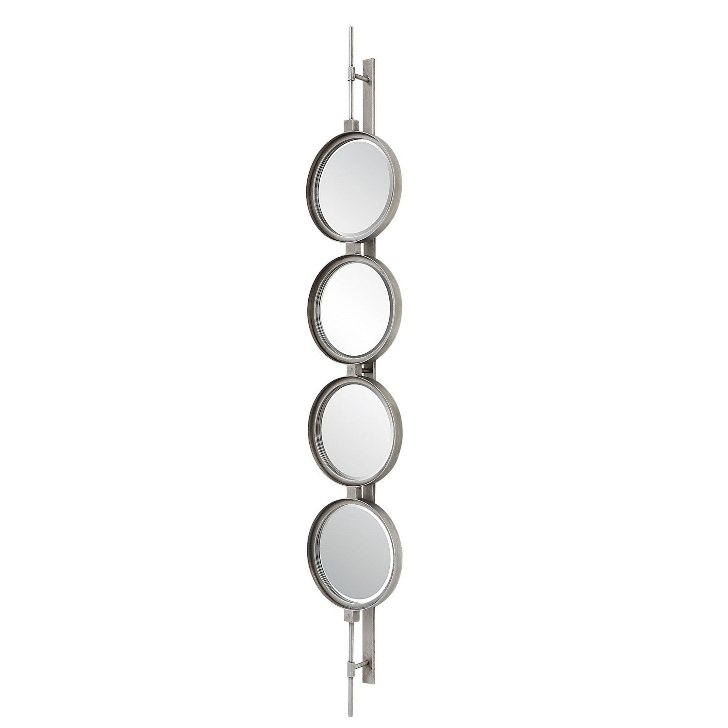 Uttermost - 09842 - Mirror - Button - Silver Leaf