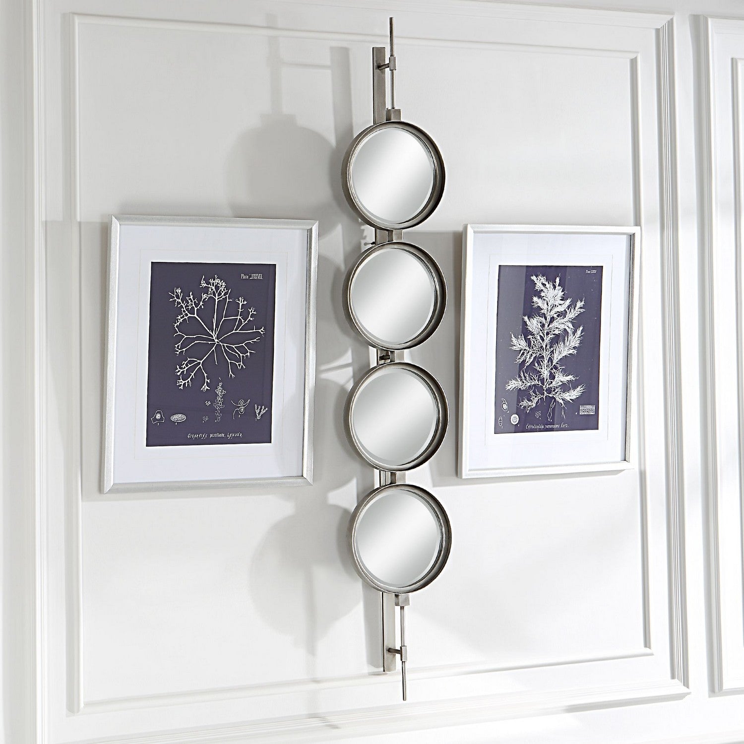 Uttermost - 09842 - Mirror - Button - Silver Leaf