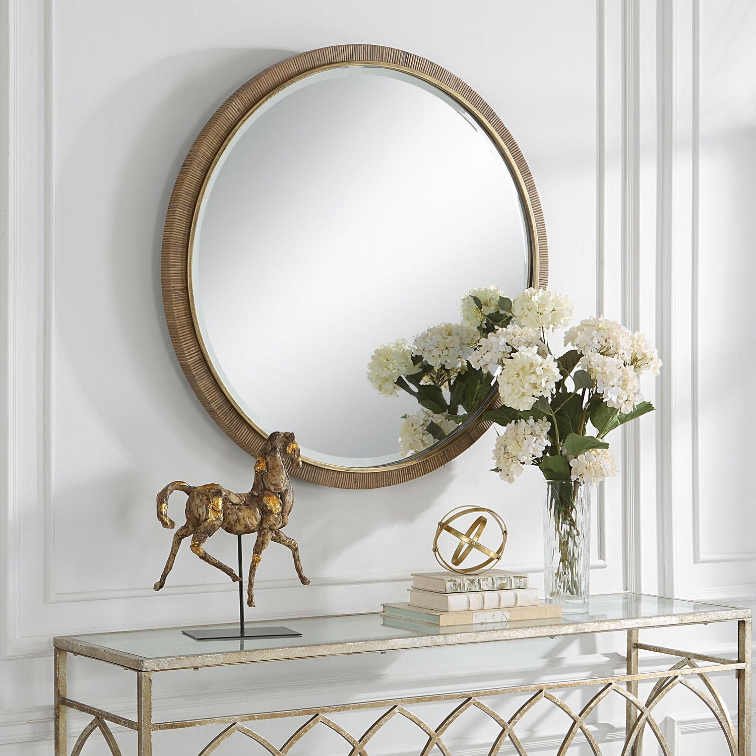 Uttermost - 09849 - Mirror - Paradise - Antiqued Gold Leaf