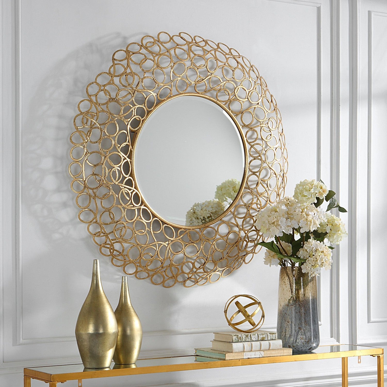 Uttermost - 09850 - Mirror - Swirl - Gold Leaf