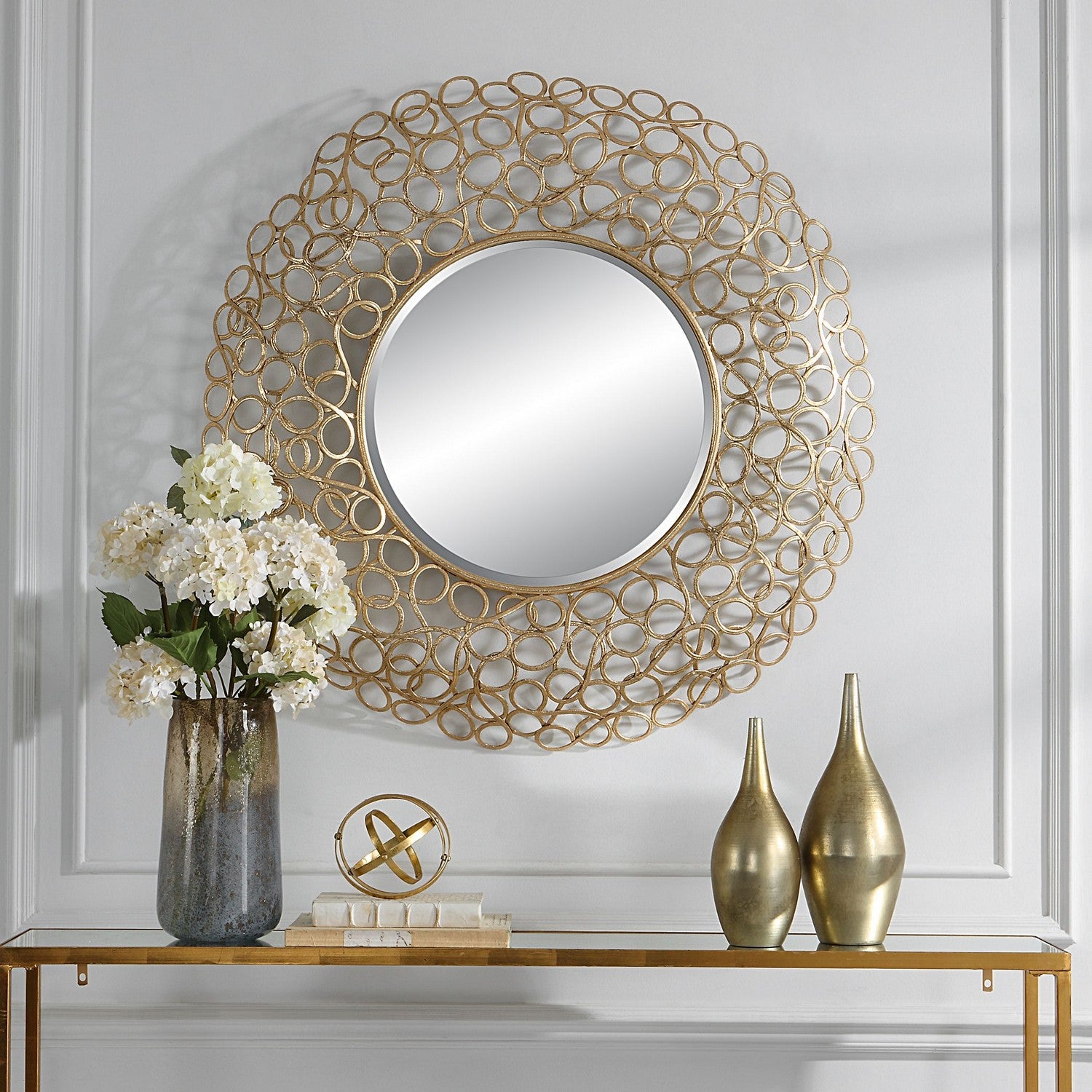 Uttermost - 09850 - Mirror - Swirl - Gold Leaf