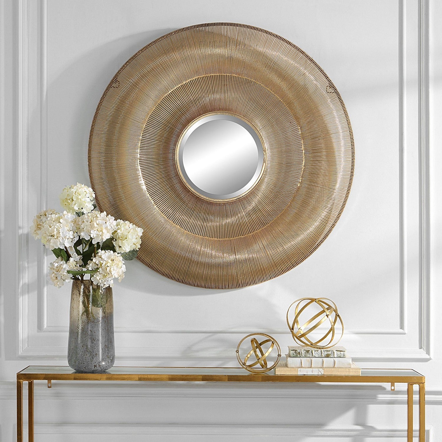 Uttermost - 09852 - Mirror - Bauble - Brushed Antique Gold