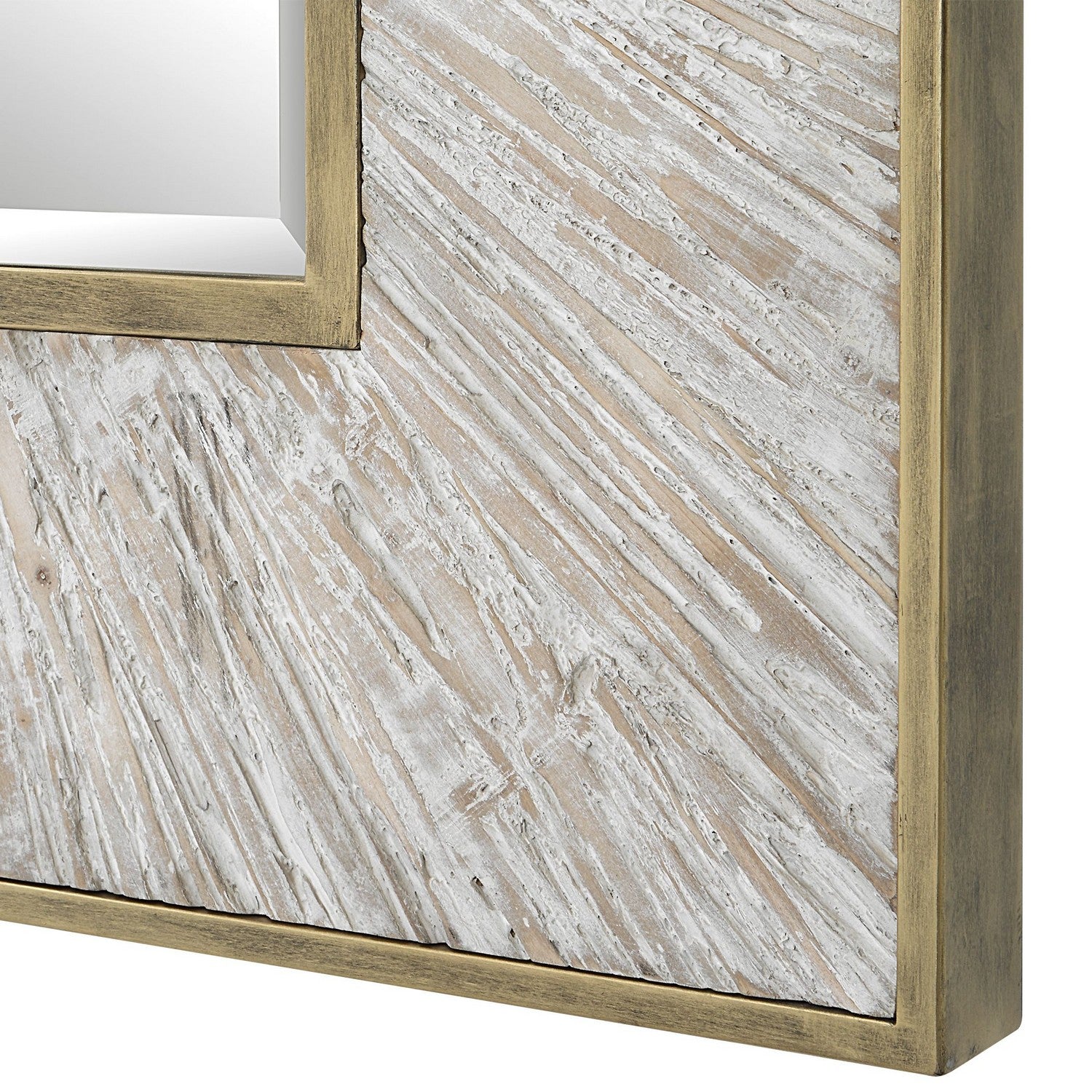 Uttermost - 09854 - Mirror - Wharton - Aged Whitewash