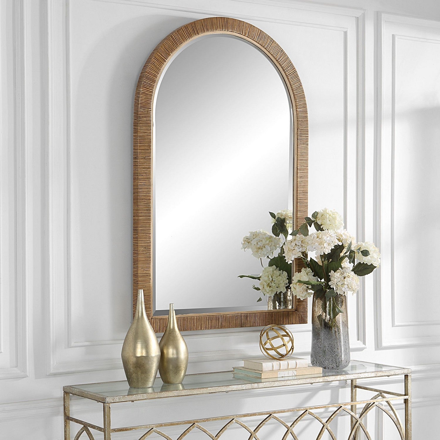 Uttermost - 09856 - Mirror - Cape - Natural Rattan