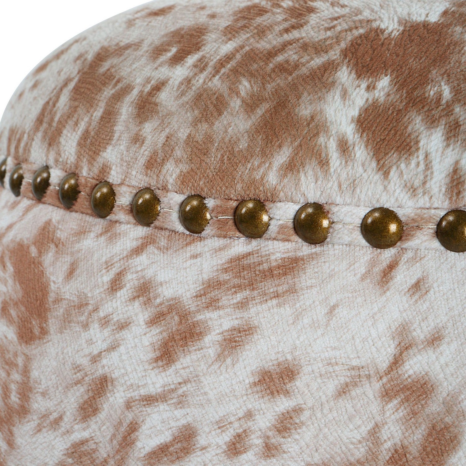 Uttermost - 23725 - Ottoman - Gumdrop - Antique Brass