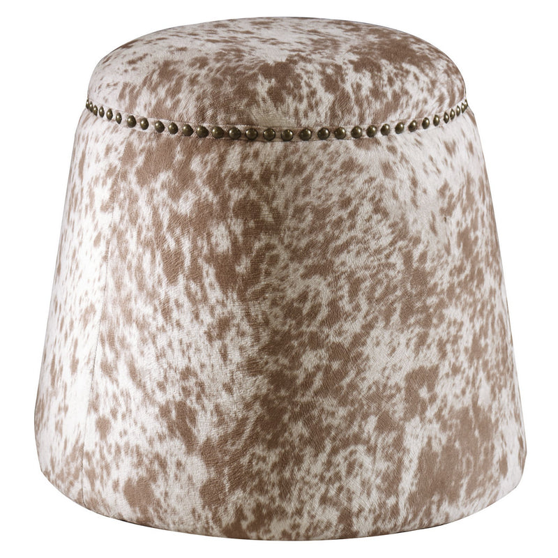 Uttermost - 23725 - Ottoman - Gumdrop - Antique Brass