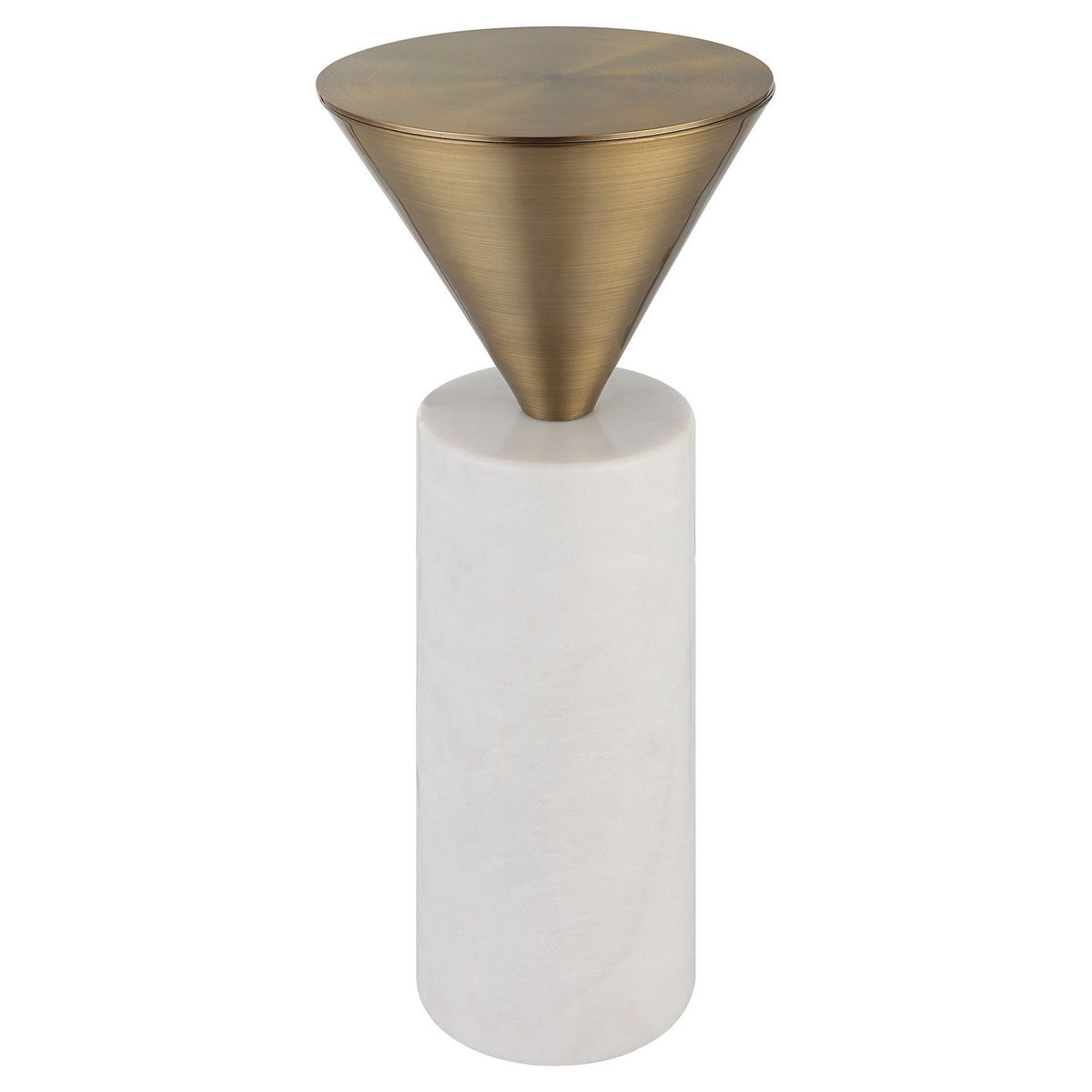 Uttermost - 25250 - Drink Table - Top Hat - Brushed Brass