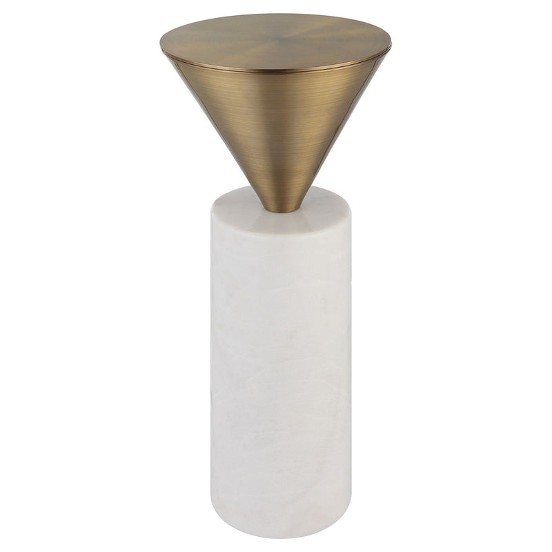 Uttermost - 25250 - Drink Table - Top Hat - Brushed Brass