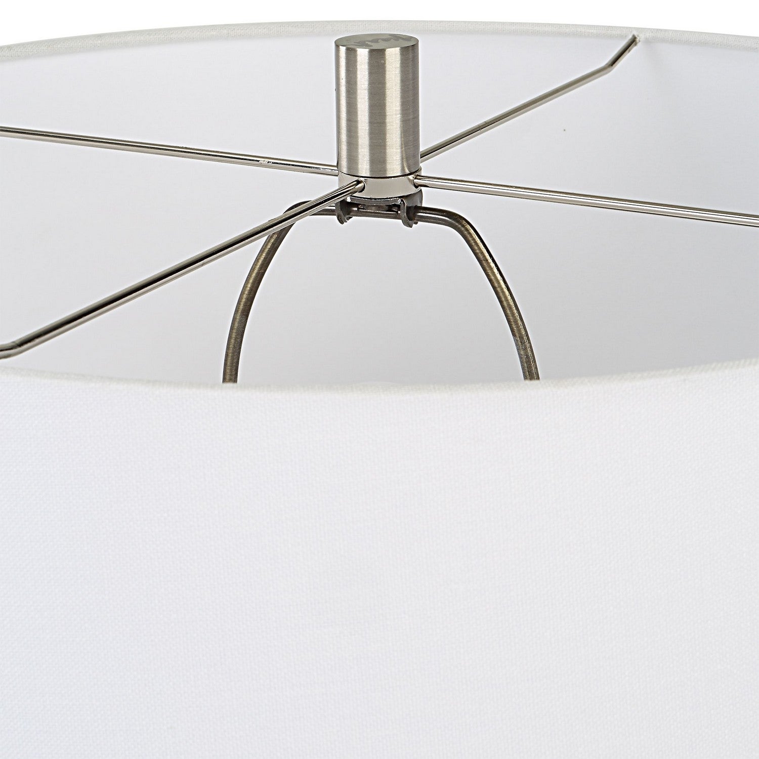 Uttermost - 30103 - One Light Table Lamp - Mountainscape - Brushed Nickel