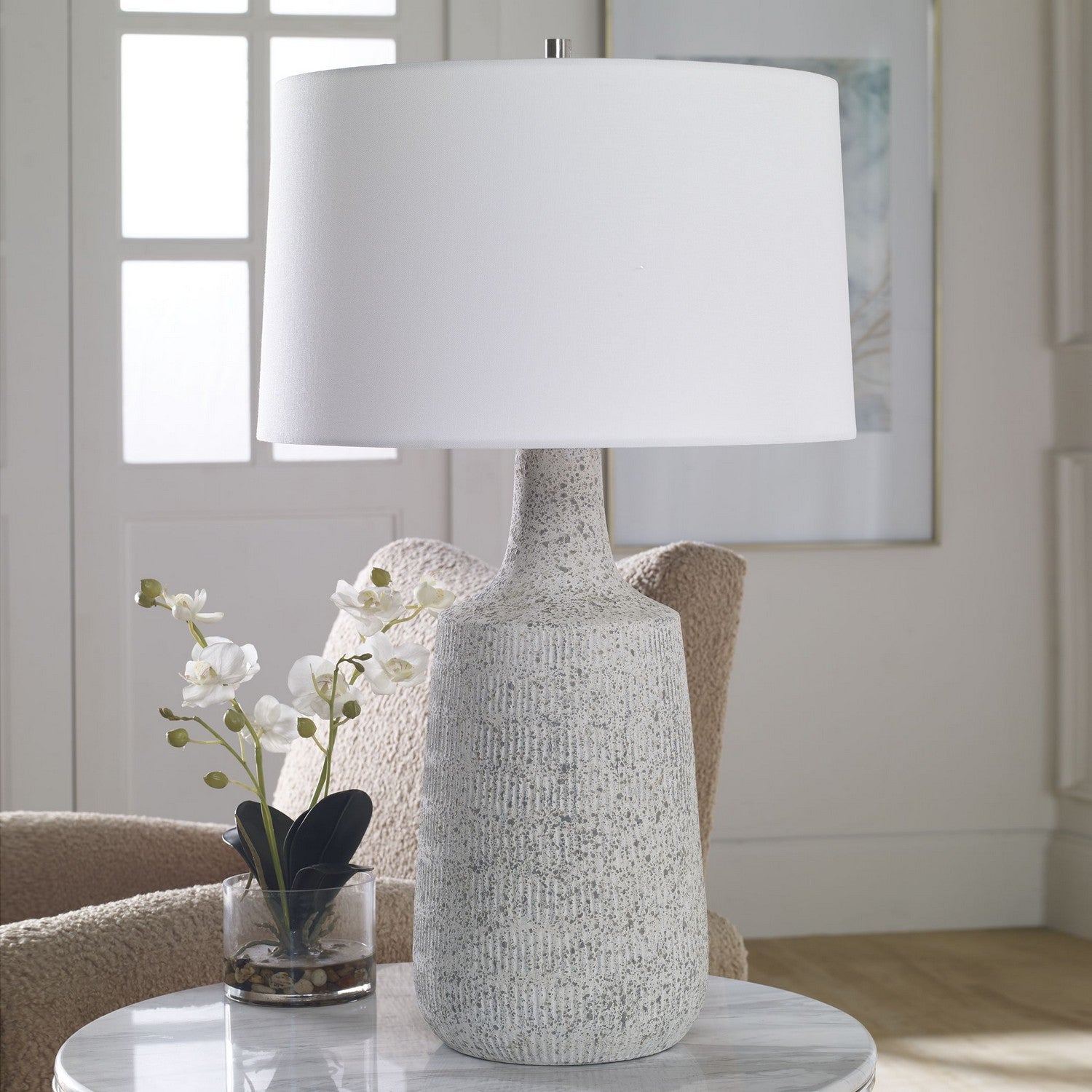 Uttermost - 30104 - One Light Table Lamp - Scouts - Brushed Nickel