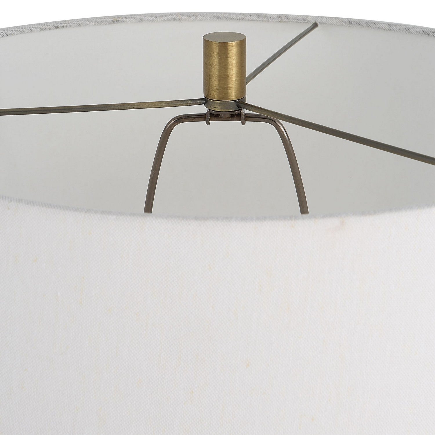 Uttermost - 30123 - One Light Floor Lamp - Miraz - Brushed Brass