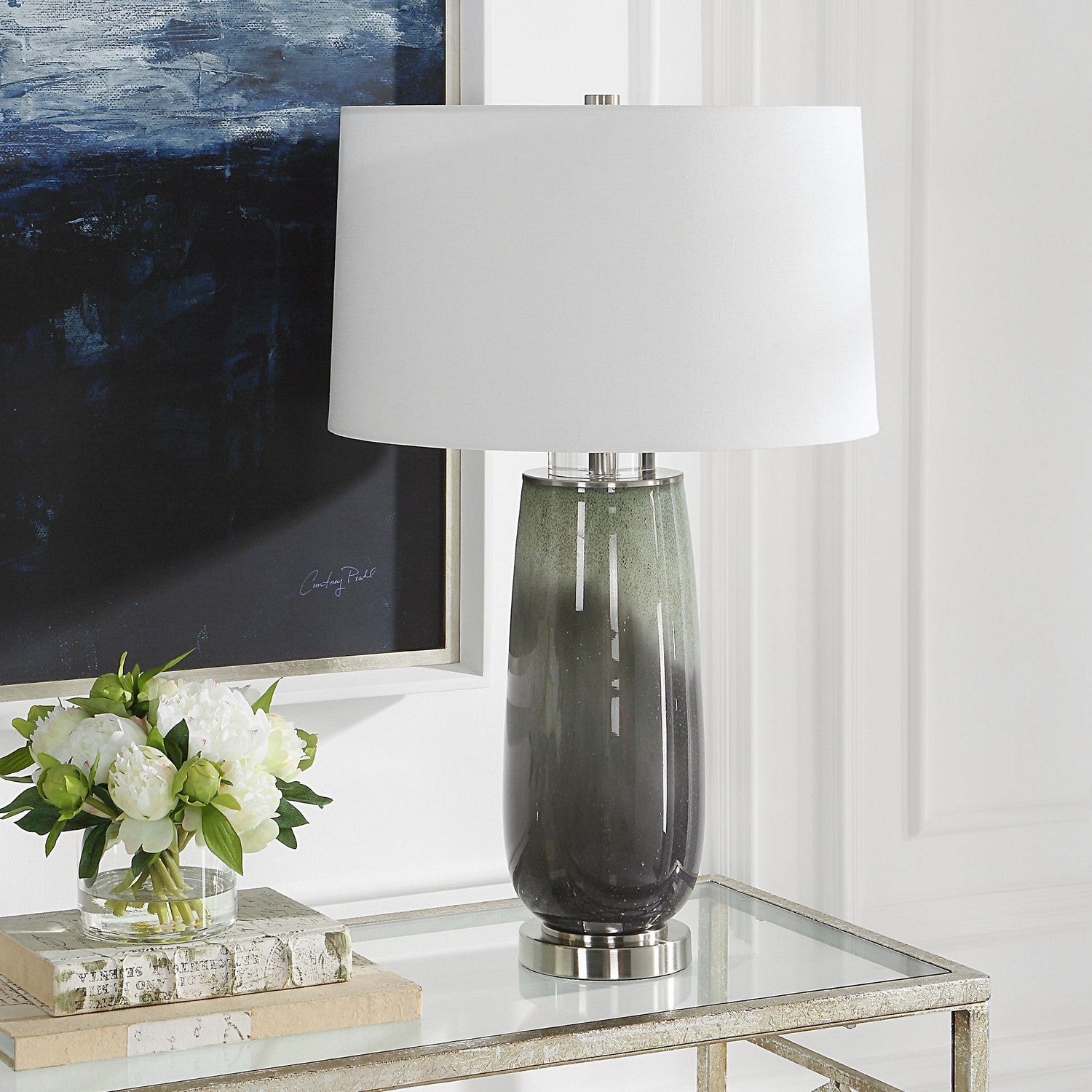 Uttermost - 30143 - One Light Table Lamp - Campa - Brushed Nickel