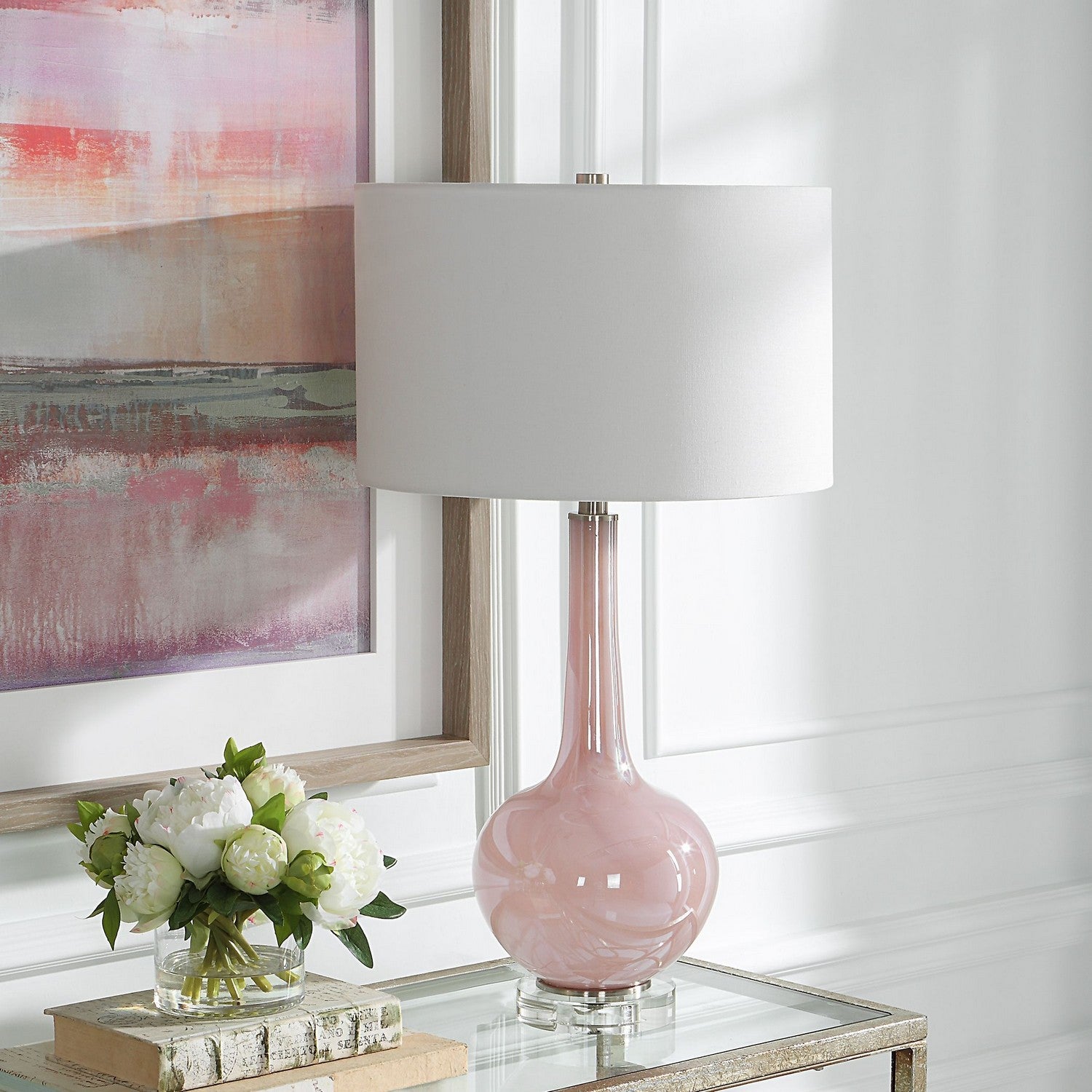 Uttermost - 30144 - One Light Table Lamp - Rosa - Brushed Nickel