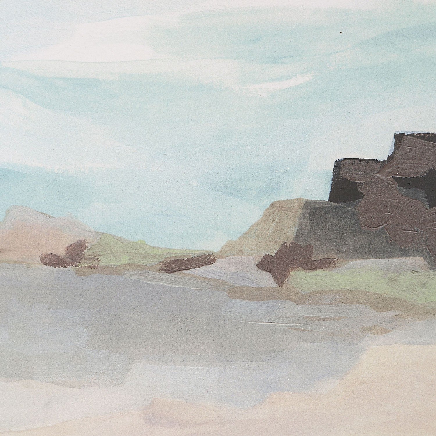 Uttermost - 41445 - Framed Prints, Set/2 - Glacial Coast - Light Wood