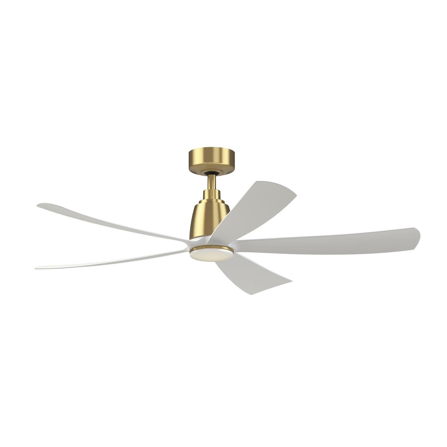 Fanimation - FPD5534BS - 52"Ceiling Fan - Kute5 52 - Brushed Satin Brass