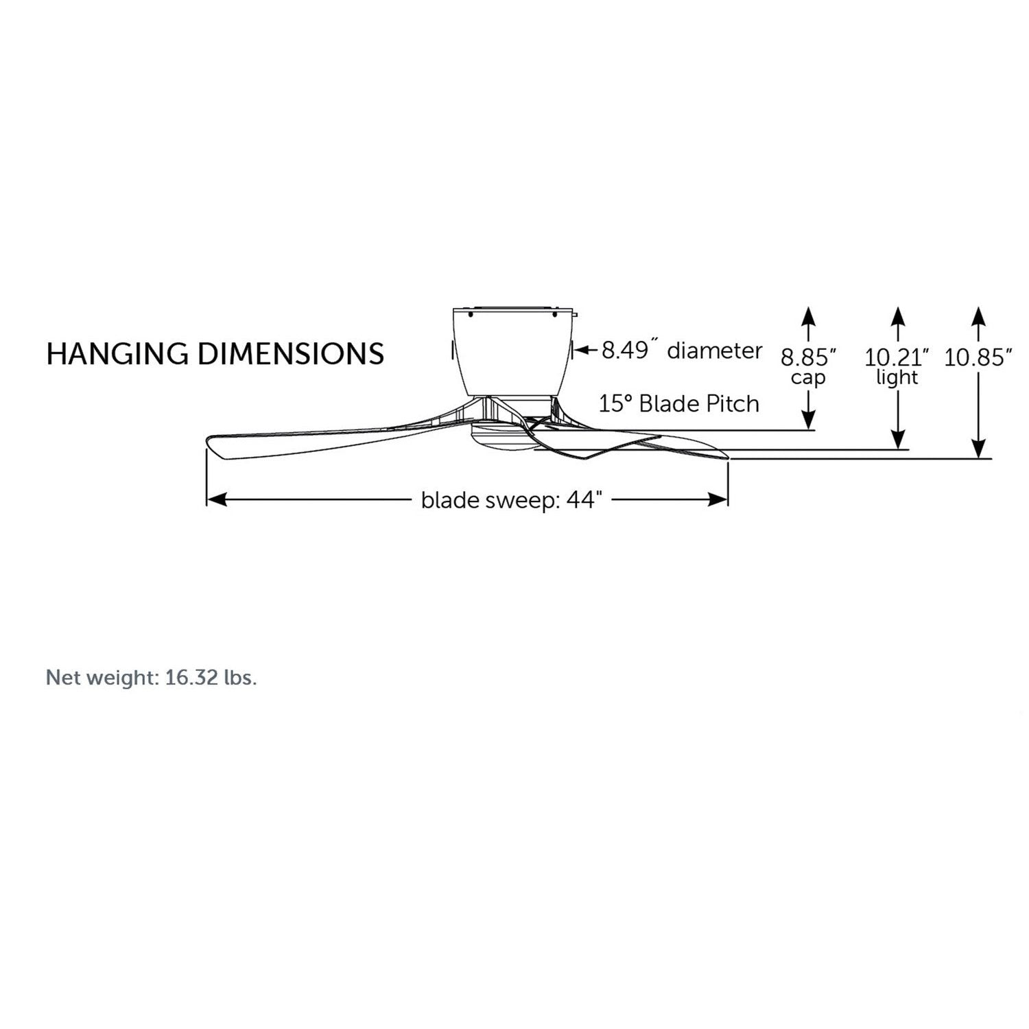 Fanimation - FPS7681BN - 44"Ceiling Fan - Klinch 44 - Brushed Nickel