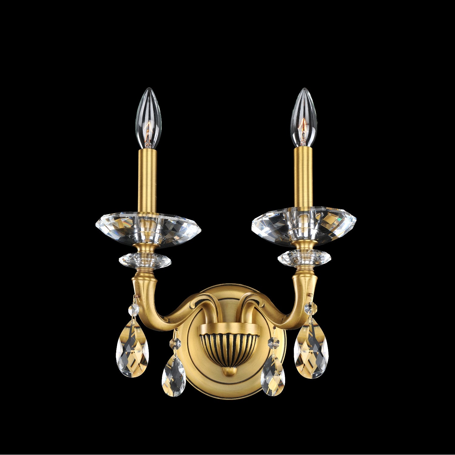 Allegri - 021721-032-FR001 - Two Light Wall Bracket - Jolivet - Historic Brass