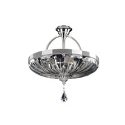 Allegri - 028545-017-FR001 - Six Light Semi Flush Mount - Orecchini - Two Tone Silver