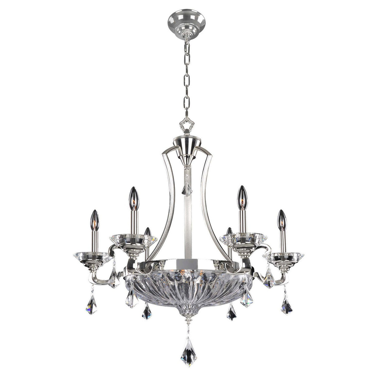 Allegri - 028554-017-FR001 - Nine Light Chandelier - Orecchini - Two Tone Silver