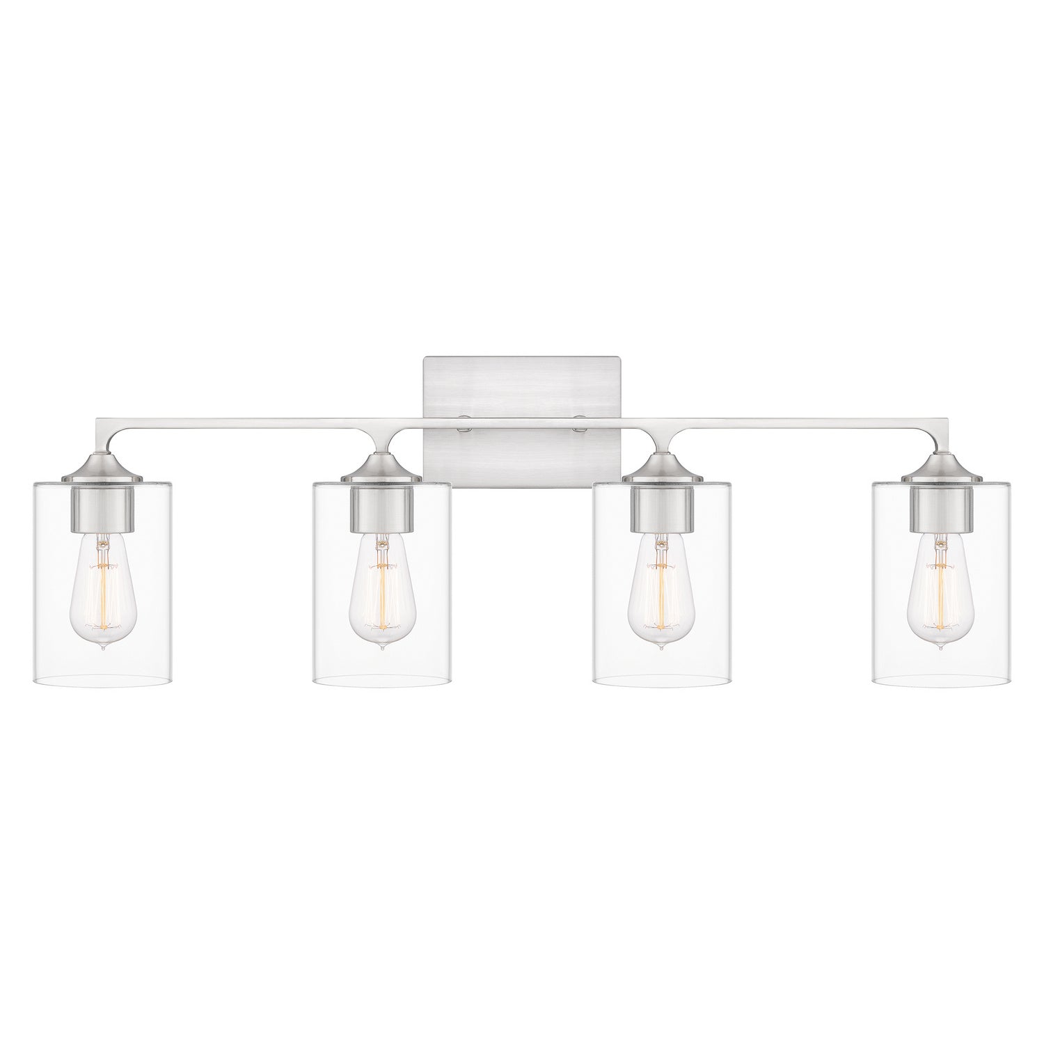Quoizel - PRC8633BN - Four Light Bath - Prescott - Brushed Nickel