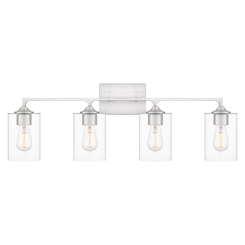 Quoizel - PRC8633BN - Four Light Bath - Prescott - Brushed Nickel