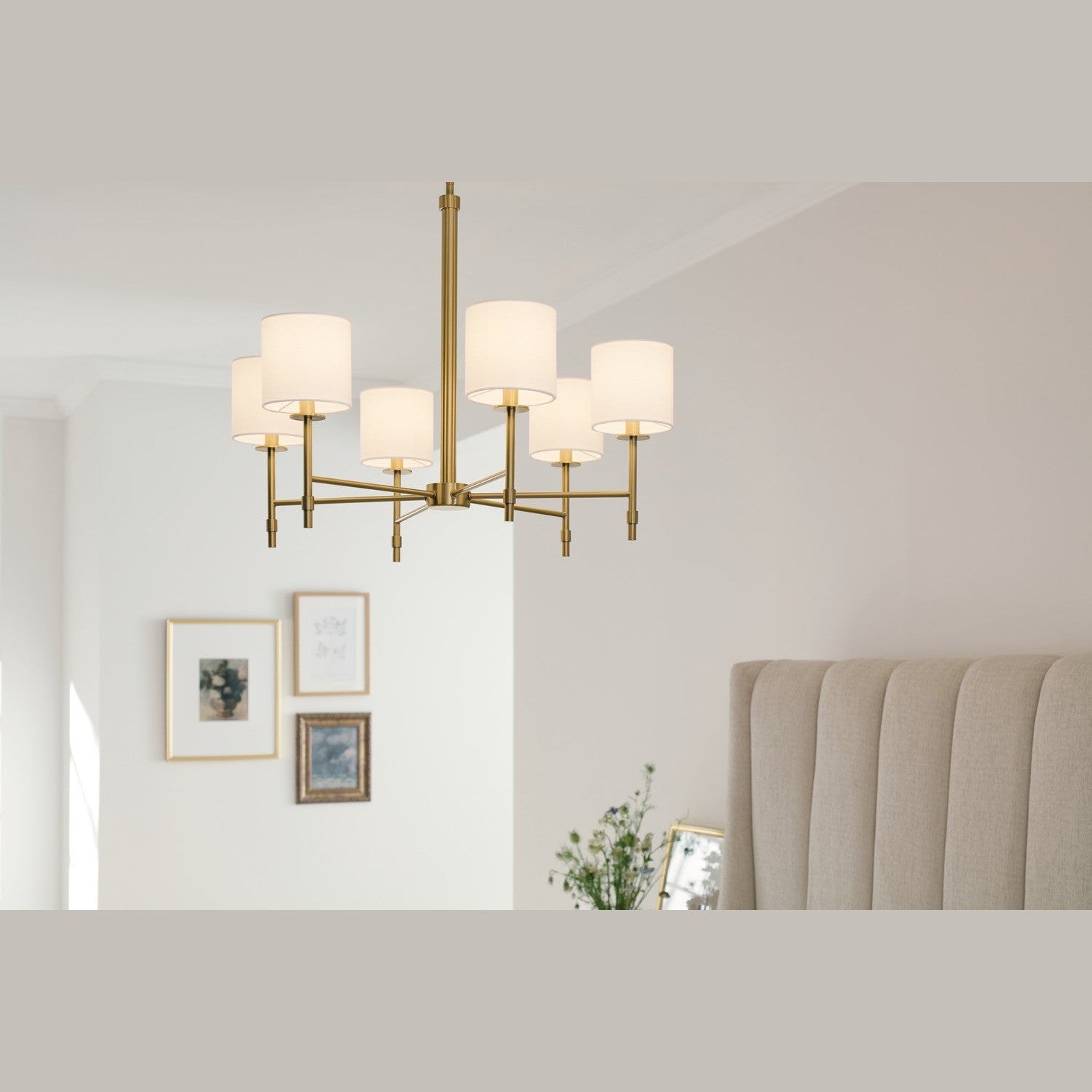 Kichler - 52500BNB - Six Light Chandelier - Ali - Brushed Natural Brass