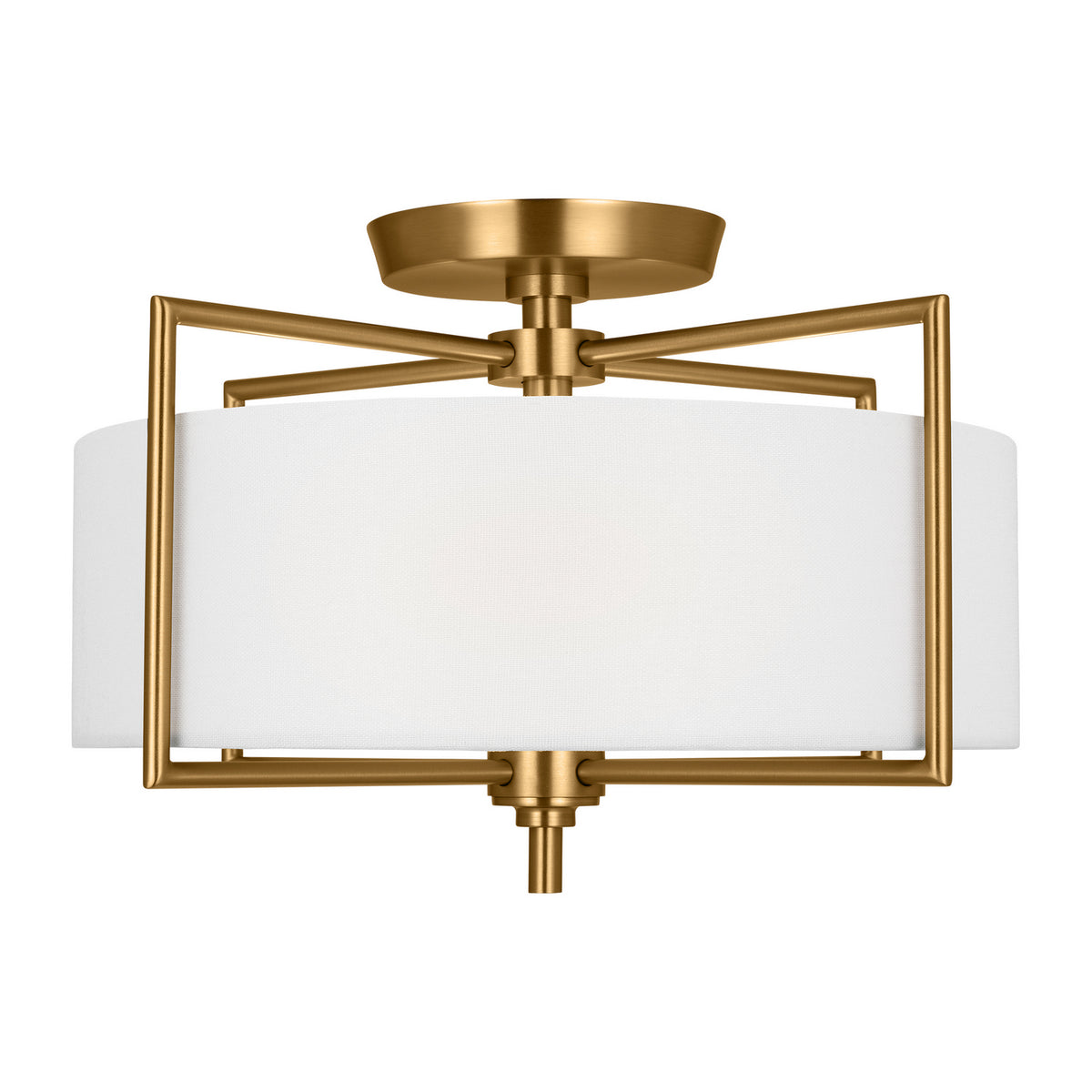 Visual Comfort Studio - CF1122BBS - Two Light Semi-Flush Mount - Perno - Burnished Brass
