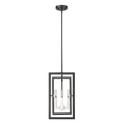 Acclaim Lighting - IN20020BK - Four Light Pendant - Milbank - Black with White Candle Sleeves