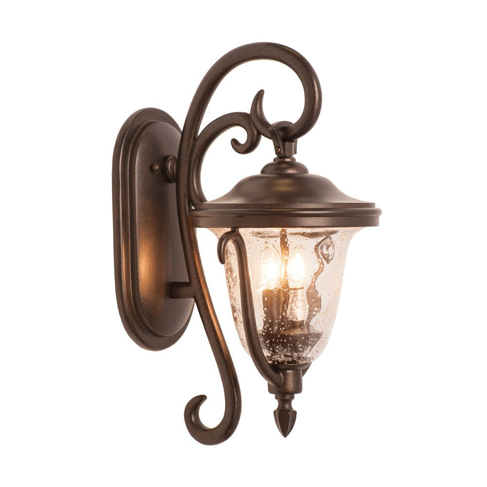 Kalco - 9001BB - Two Light Outdoor Wall Bracket - Santa Barbara Outdoor - Burnished Bronze