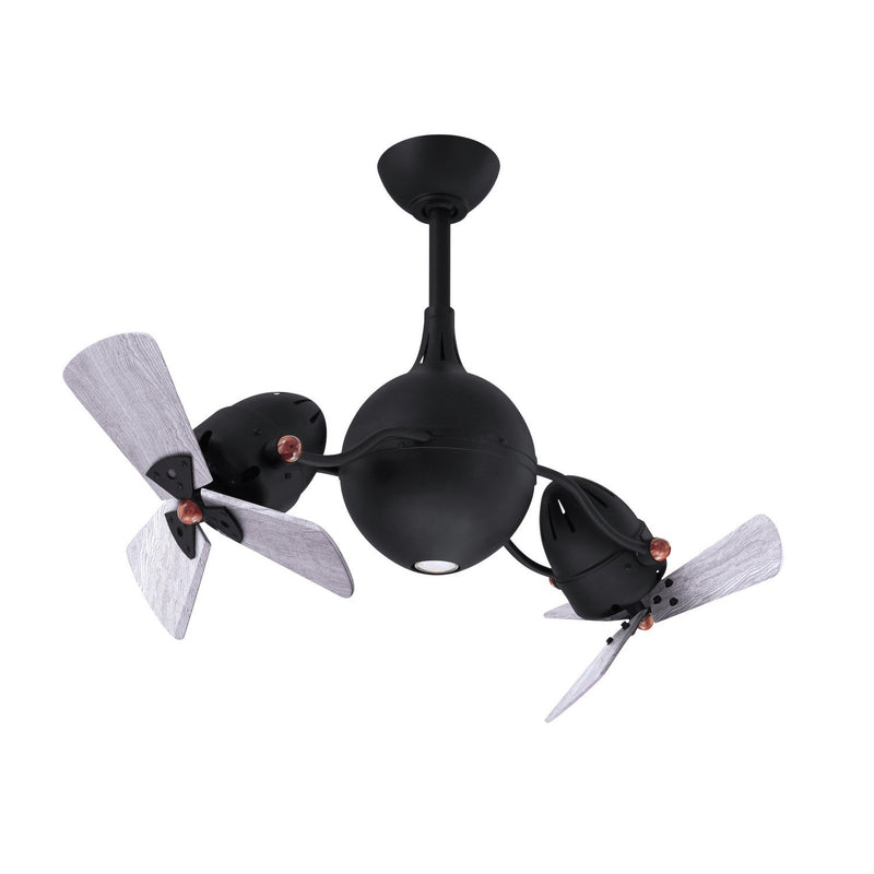 Matthews Fan Company - AQ-BK-WDBW - 38"Ceiling Fan - Acqua - Matte Black