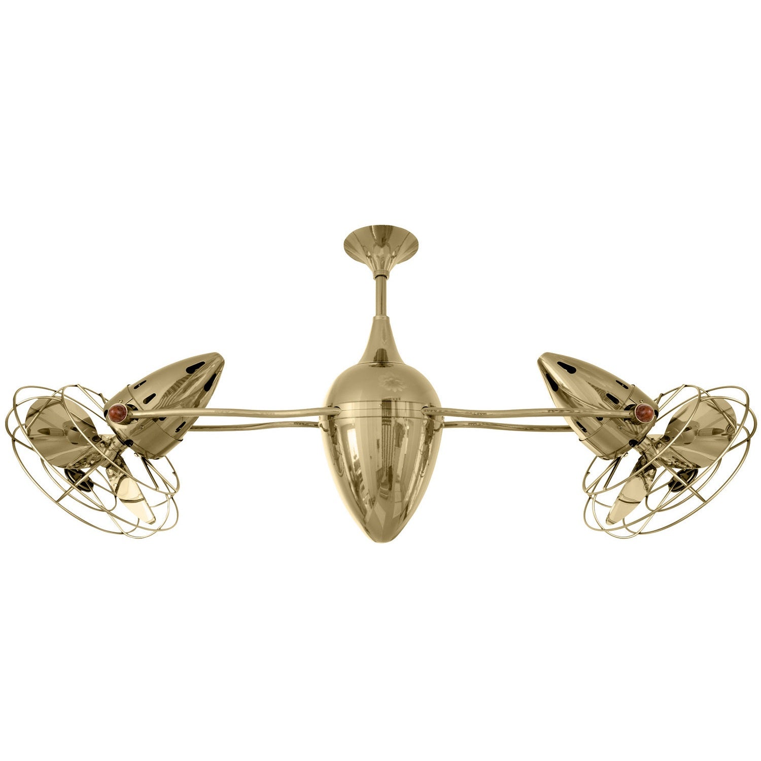 Matthews Fan Company - AR-PB-MTL - 48"Ceiling Fan - Ar Ruthiane - Polished Brass