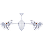 Matthews Fan Company - AR-WH-MTL - 48"Ceiling Fan - Ar Ruthiane - Gloss White