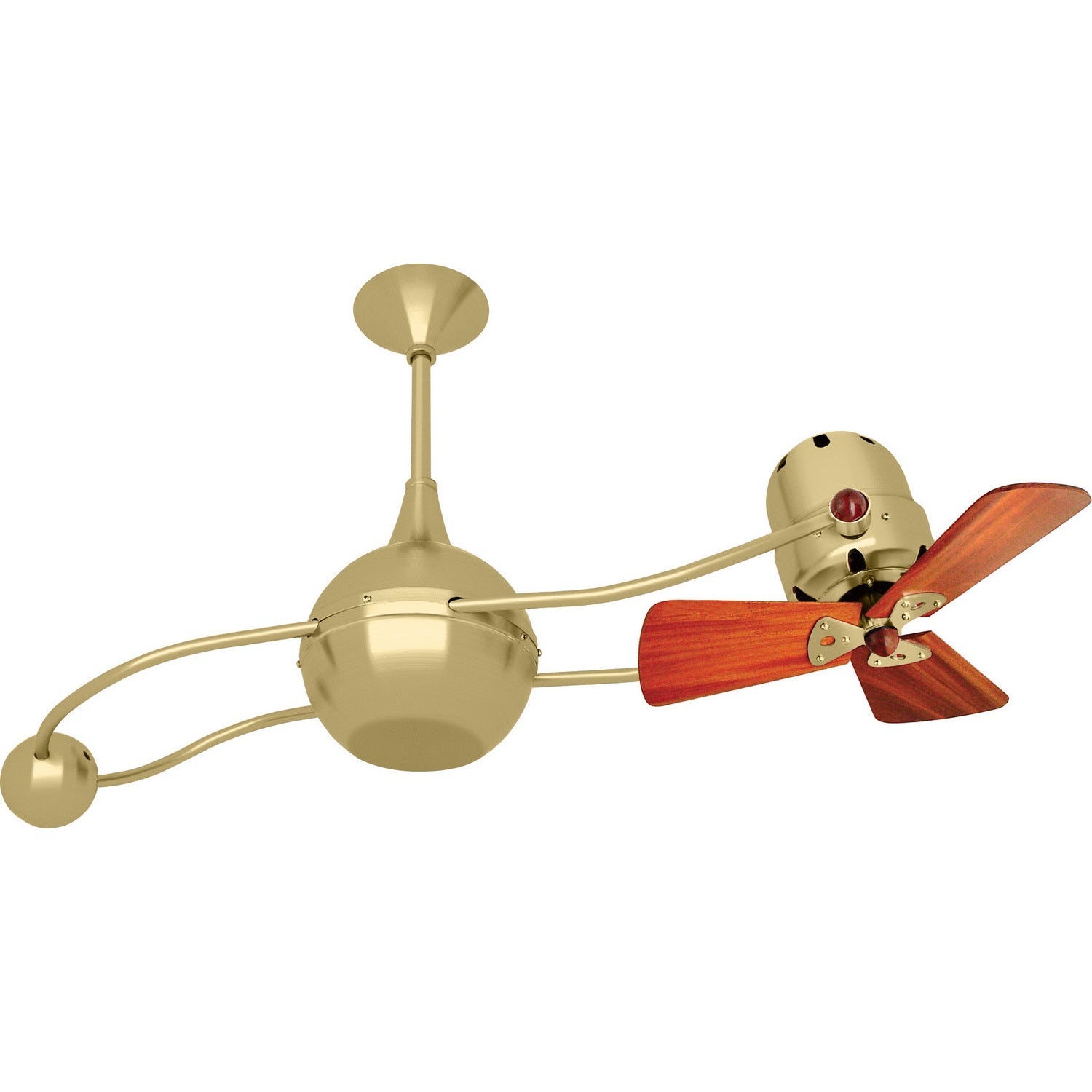 Matthews Fan Company - B2K-BRBR-WD - 40"Ceiling Fan - Brisa 2000 - Brushed Brass