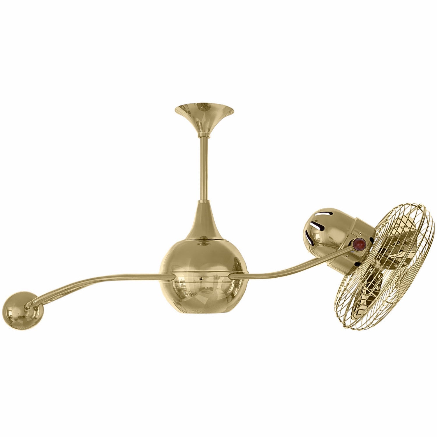 Matthews Fan Company - B2K-PB-MTL - 40"Ceiling Fan - Brisa 2000 - Polished Brass