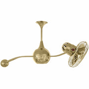 Matthews Fan Company - B2K-PB-MTL - 40"Ceiling Fan - Brisa 2000 - Polished Brass