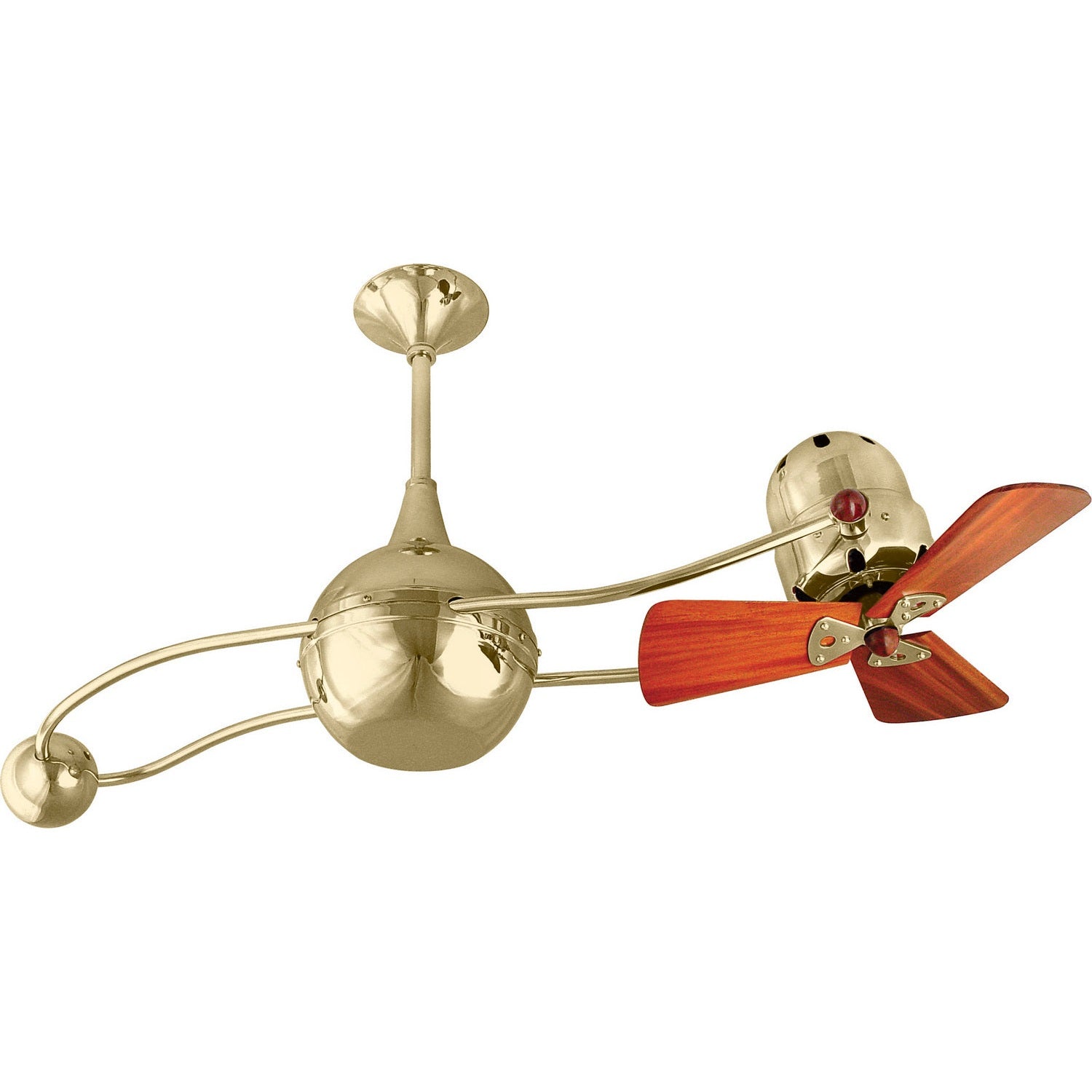Matthews Fan Company - B2K-PB-WD - 40"Ceiling Fan - Brisa 2000 - Polished Brass