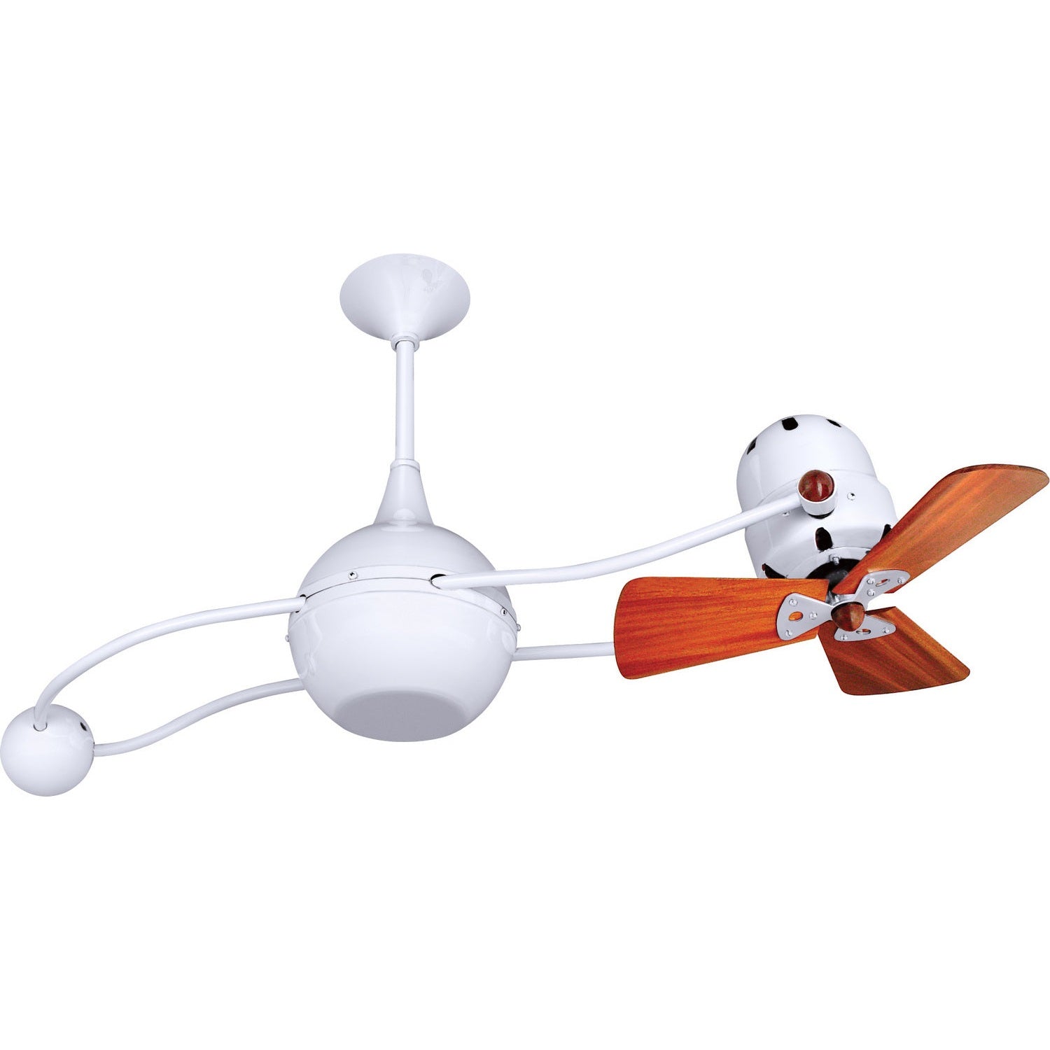 Matthews Fan Company - B2K-WH-WD - 40"Ceiling Fan - Brisa 2000 - Gloss White