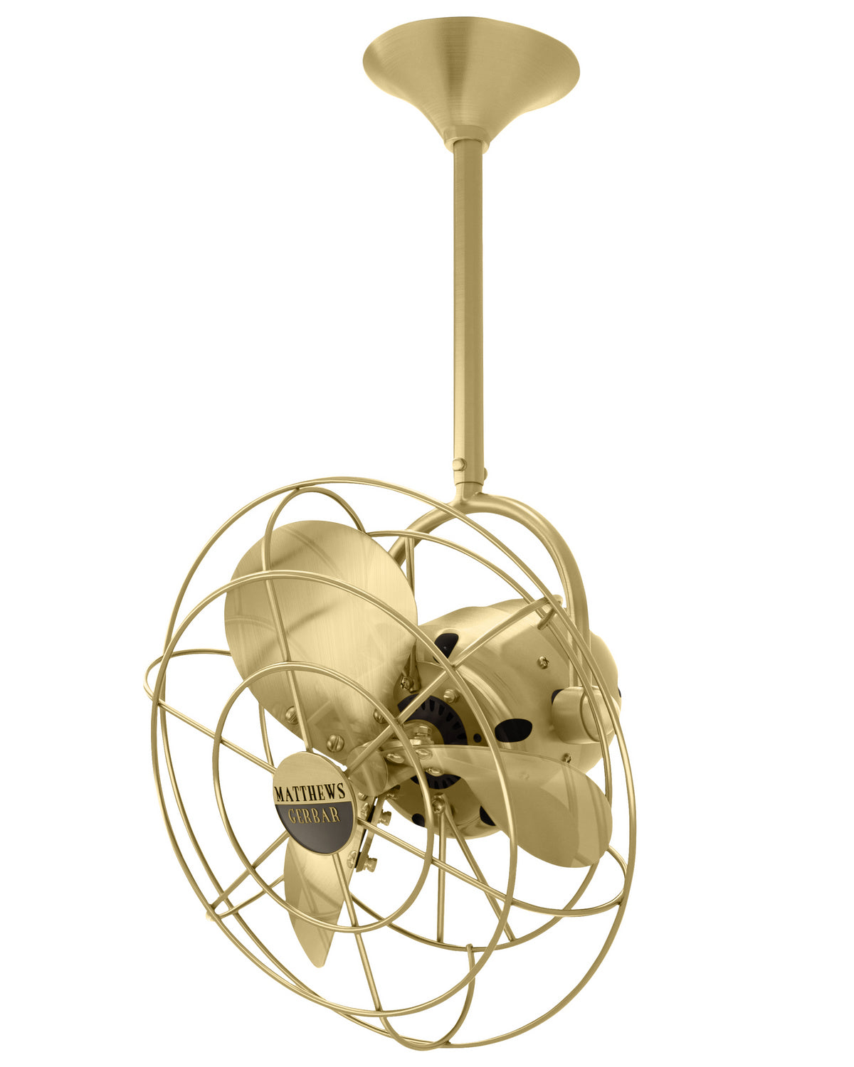 Matthews Fan Company - BD-BRBR-MTL - 16"Ceiling Fan - Bianca Direcional - Brushed Brass
