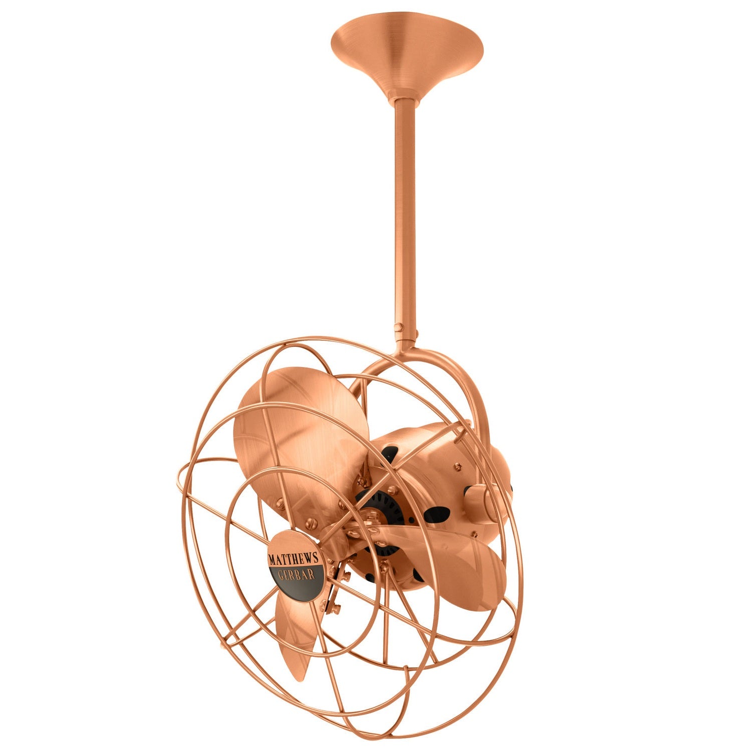 Matthews Fan Company - BD-BRCP-MTL - 16"Ceiling Fan - Bianca Direcional - Brushed Copper