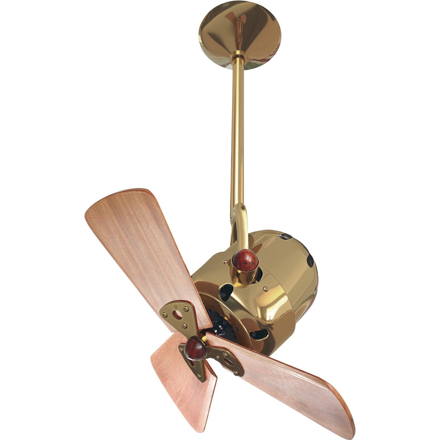 Matthews Fan Company - BD-PB-WD - 16"Ceiling Fan - Bianca Direcional - Polished Brass