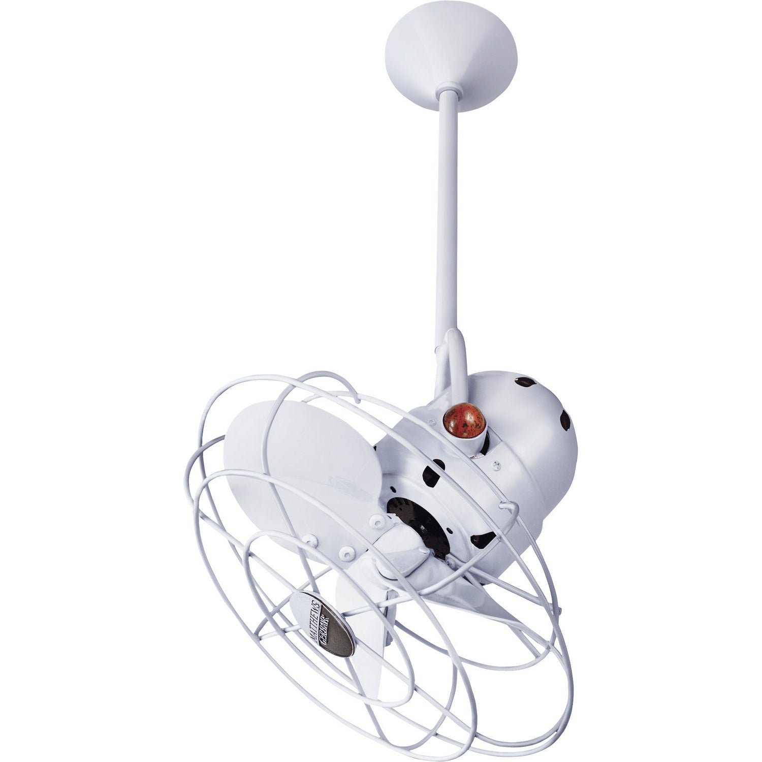 Matthews Fan Company - BD-WH-MTL - 16"Ceiling Fan - Bianca Direcional - Gloss White