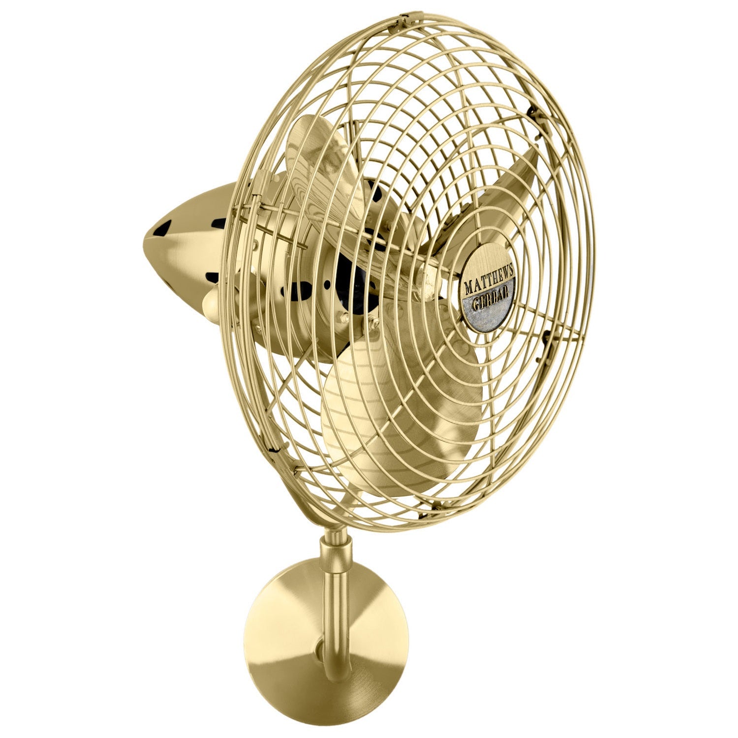 Matthews Fan Company - BP-BRBR-MTL - 19"Ceiling Fan - Bruna Parede - Brushed Brass