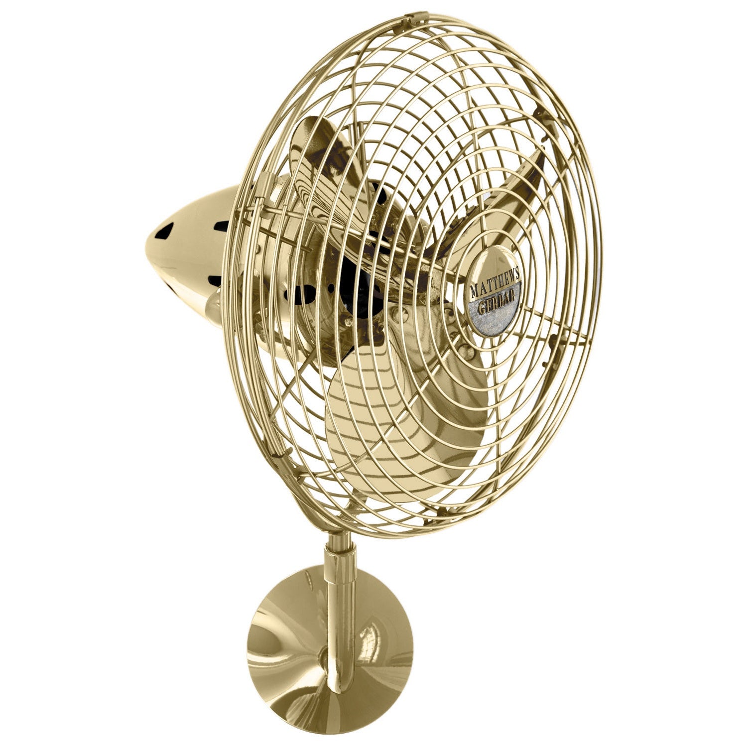 Matthews Fan Company - BP-PB-MTL - 19"Ceiling Fan - Bruna Parede - Polished Brass