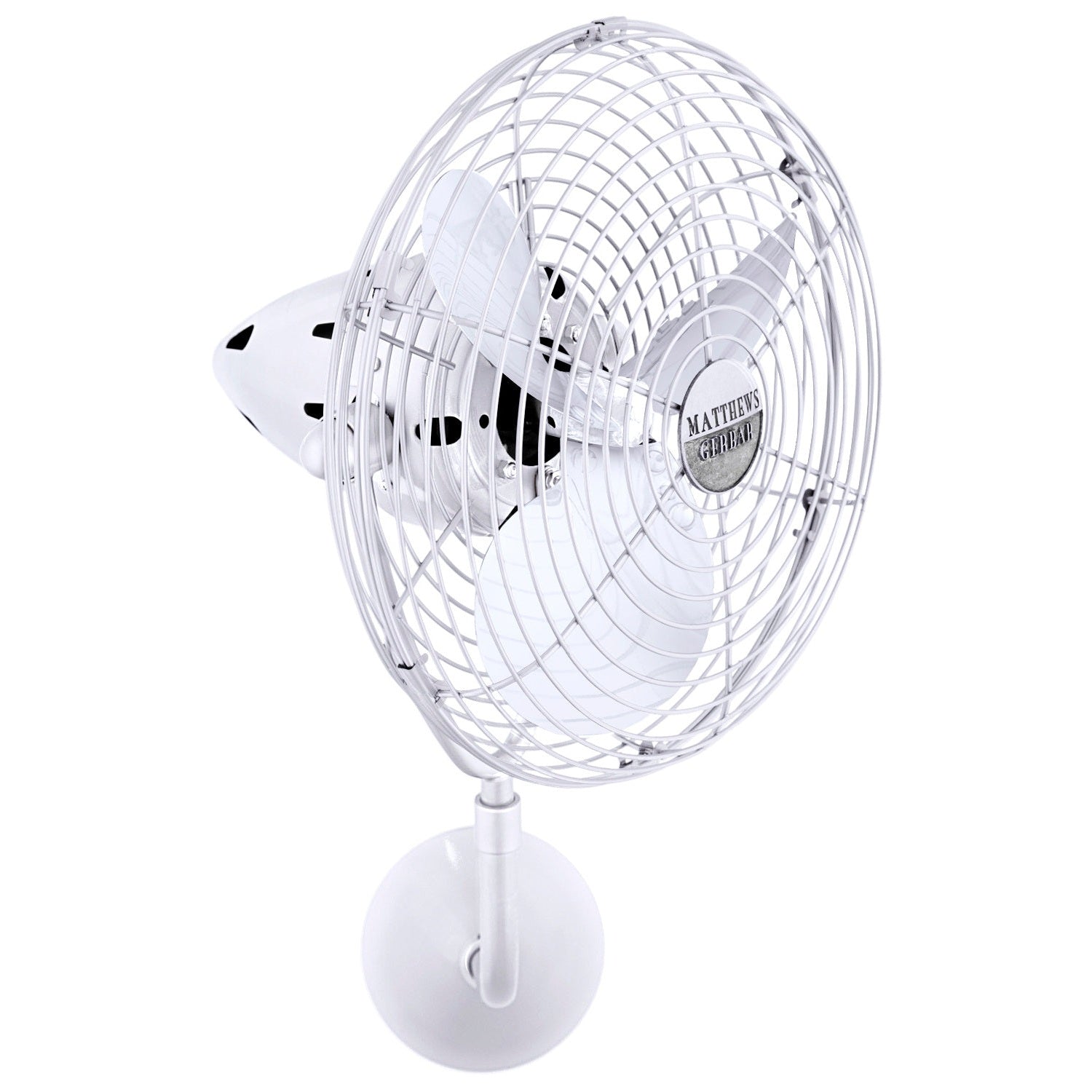 Matthews Fan Company - BP-WH-MTL - 19"Ceiling Fan - Bruna Parede - Gloss White