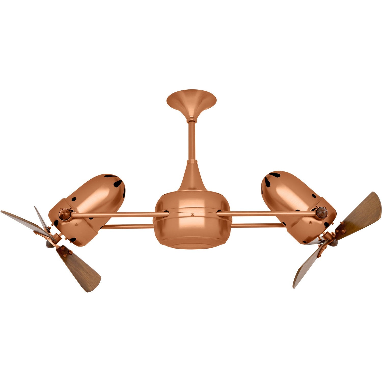 Matthews Fan Company - DD-BRCP-WD - 36"Ceiling Fan - Duplo-Dinamico - Brushed Copper