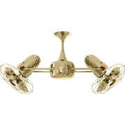 Matthews Fan Company - DD-PB-MTL - 36"Ceiling Fan - Duplo-Dinamico - Polished Brass