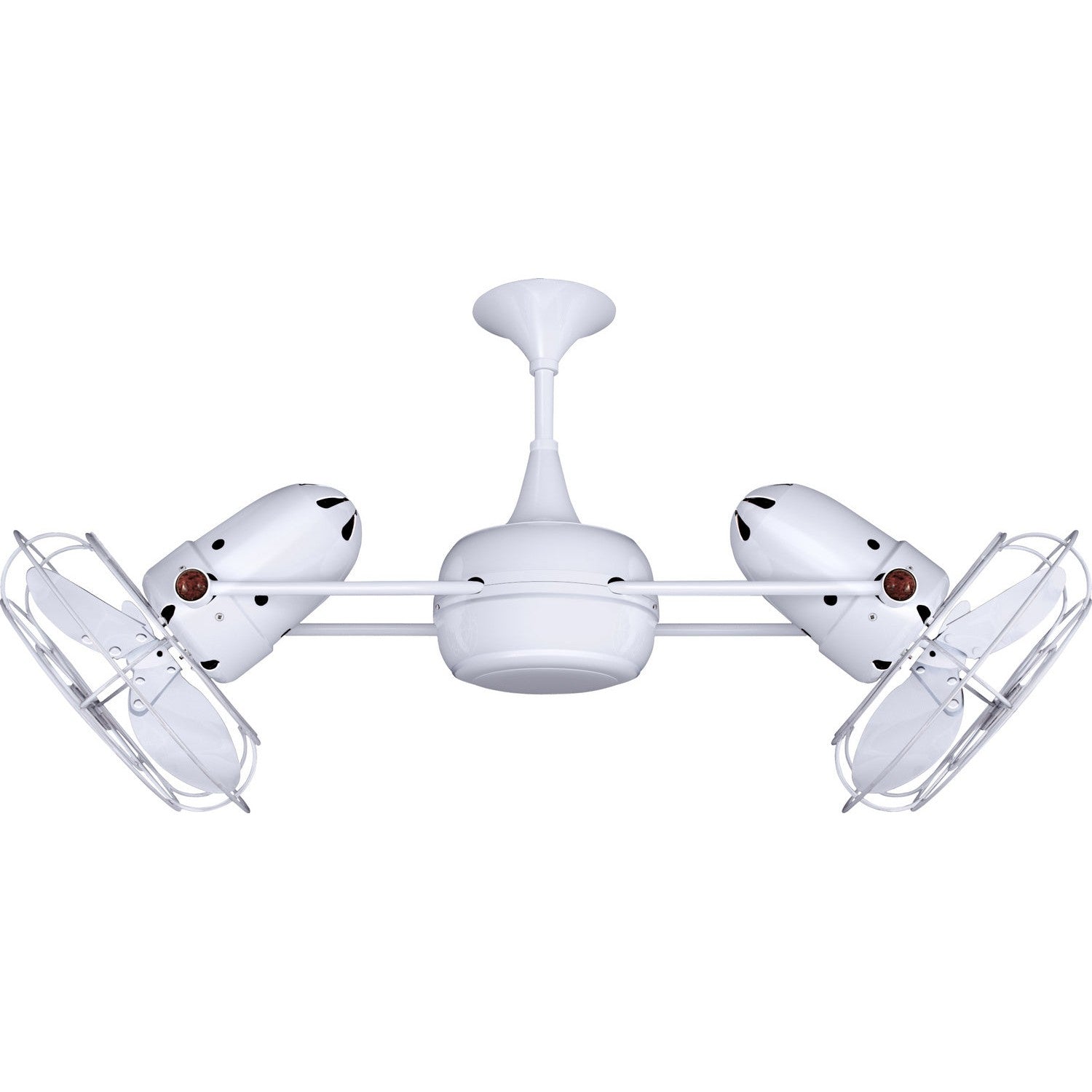 Matthews Fan Company - DD-WH-MTL - 36"Ceiling Fan - Duplo-Dinamico - Gloss White