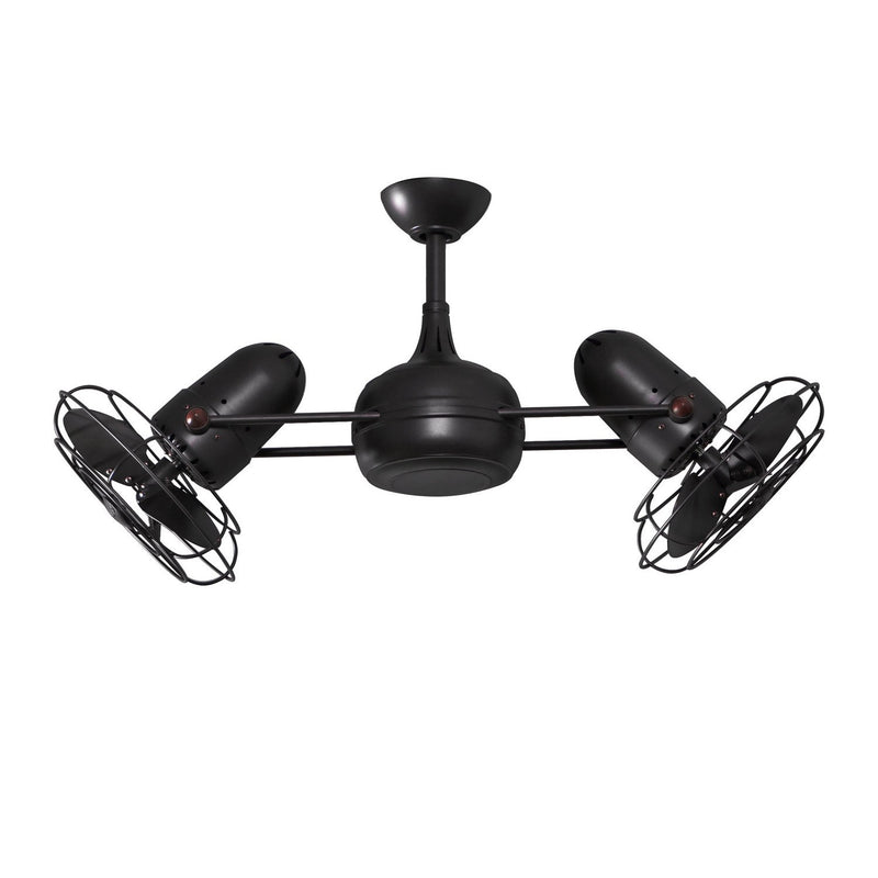 Matthews Fan Company - DG-BK-MTL - 39"Ceiling Fan - Dagny - Matte Black