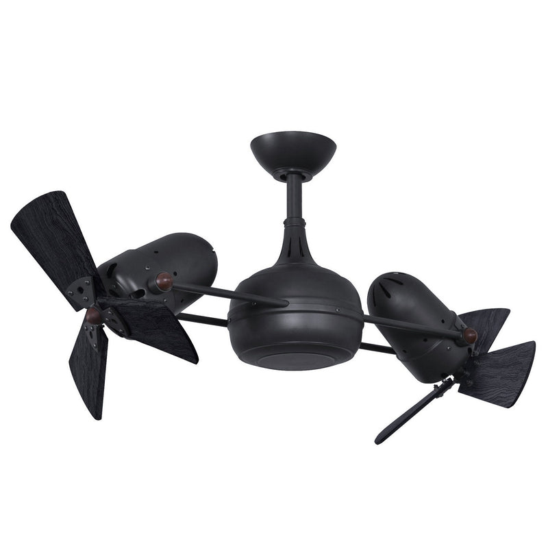 Matthews Fan Company - DG-BK-WDBK - 41"Ceiling Fan - Dagny - Matte Black